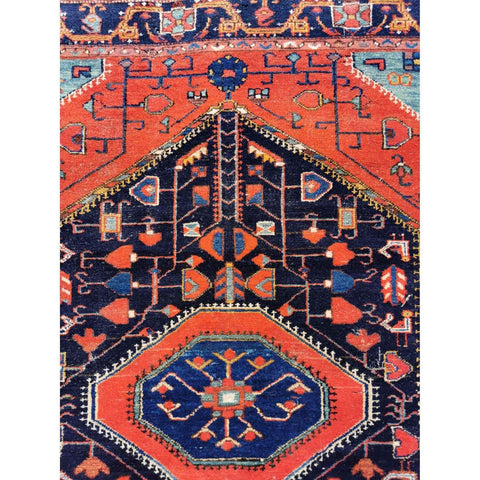 164 x 123 cm Antique Malayer Traditional Orange Rug - Rugoutlet