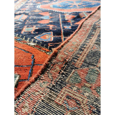 164 x 123 cm Antique Malayer Traditional Orange Rug - Rugoutlet