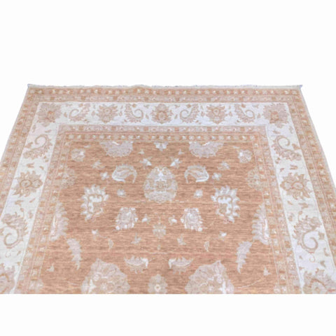 164 x 230 cm Traditional Handmade Traditional Brown Rug - Rugmaster