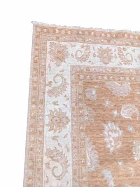 164 x 230 cm Traditional Handmade Traditional Brown Rug - Rugmaster