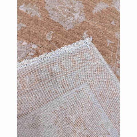 164 x 230 cm Traditional Ziegler design Powerloom Brown Rug - Rugoutlet