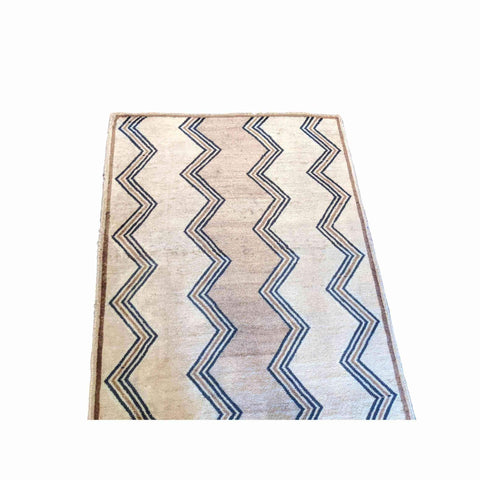 165 x 105 cm Hand made Grey Rug - Rugoutlet