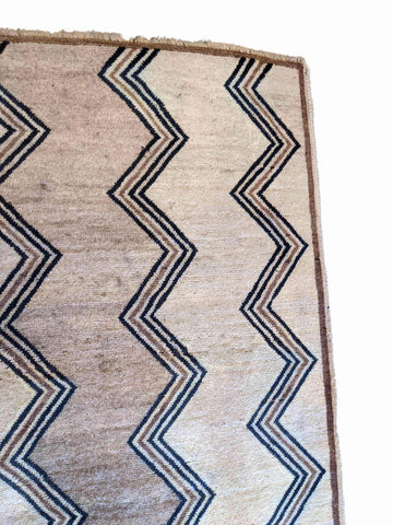 165 x 105 cm Hand made Grey Rug - Rugoutlet