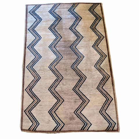 165 x 105 cm Hand made Grey Rug - Rugoutlet