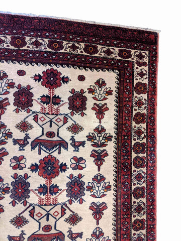 165 x 105 cm Persian Baluch Tribal Red Rug - Rugoutlet