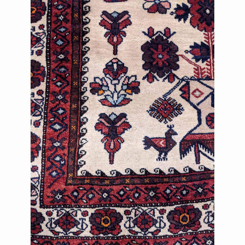 165 x 105 cm Persian Baluch Tribal Red Rug - Rugoutlet