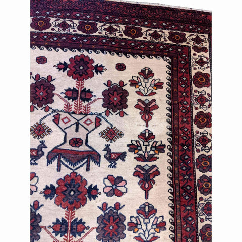 165 x 105 cm Persian Baluch Tribal Red Rug - Rugoutlet
