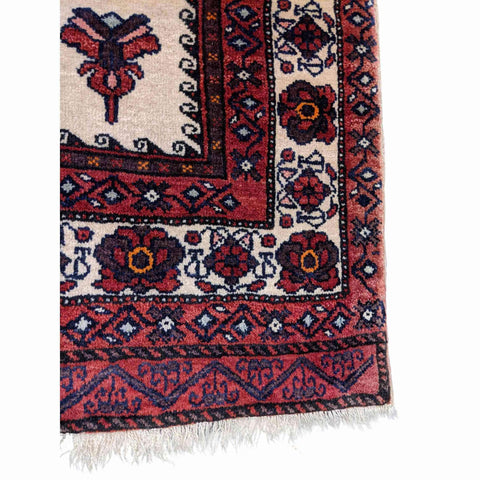 165 x 105 cm Persian Baluch Tribal Red Rug - Rugoutlet