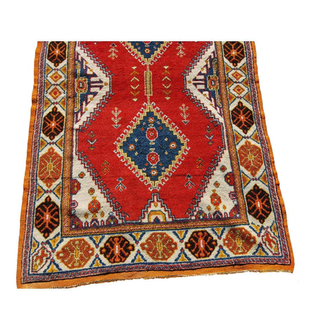 165 x 110 cm Moroccan Red Rug - Rugoutlet