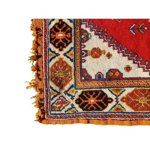 165 x 110 cm Moroccan Red Rug - Rugoutlet