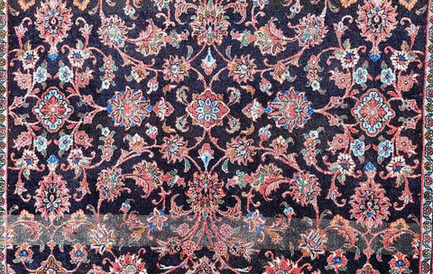 165 x 110 cm persian bijar Traditional Red Rug - Rugoutlet