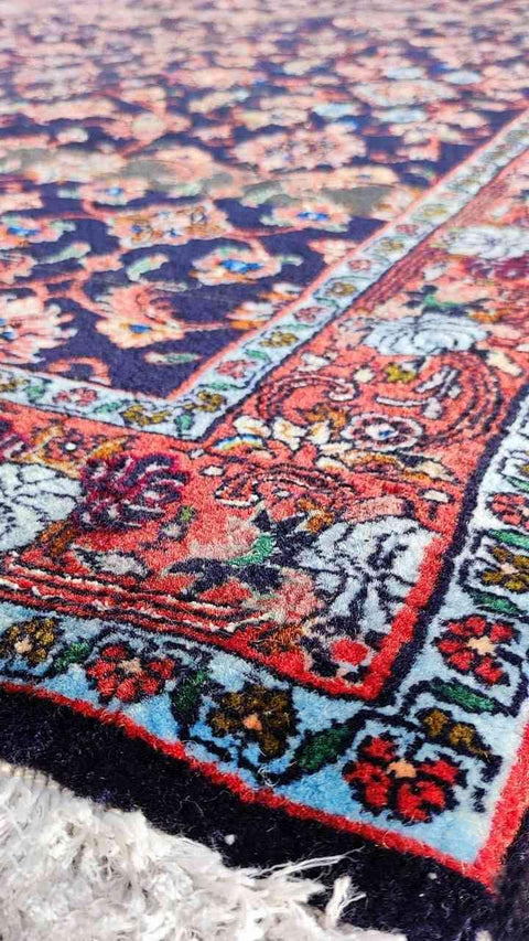 165 x 110 cm persian bijar Traditional Red Rug - Rugoutlet