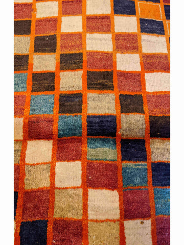 166 x 115 cm Persian Gabbeh Tribal Red Rug - Rugoutlet