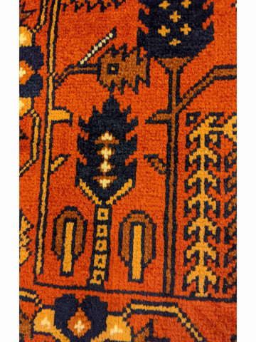167 x 102 cm Afghan Tribal Brown Rug - Rugoutlet