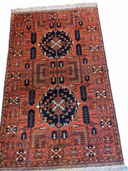 167 x 102 cm Afghan Tribal Brown Rug - Rugmaster