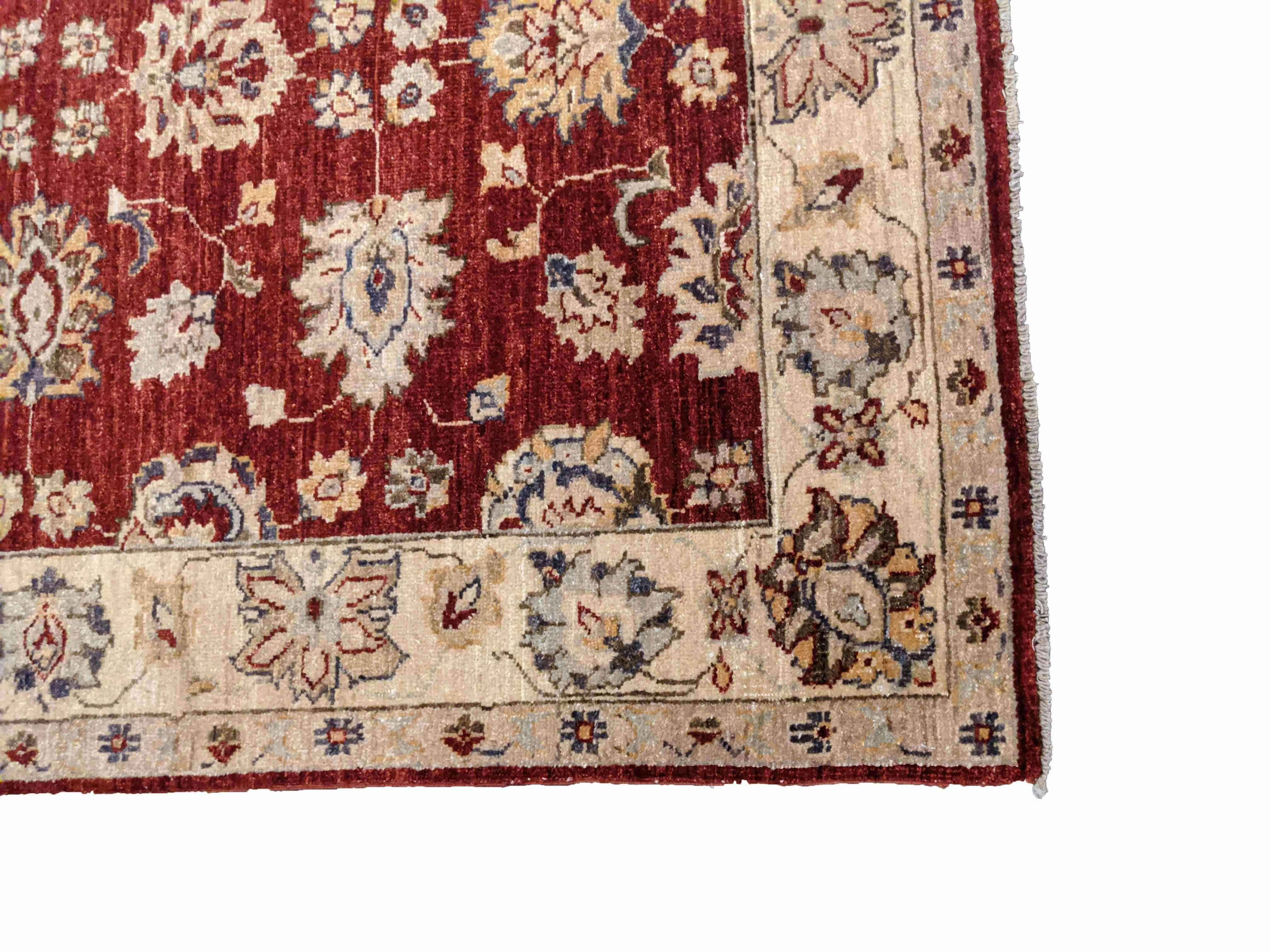 167 x 124 cm Ziegler Natural dye Antique Beige Rug - Rugmaster