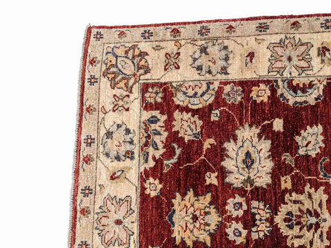 167 x 124 cm Ziegler Natural dye Beige Rug - Rugoutlet