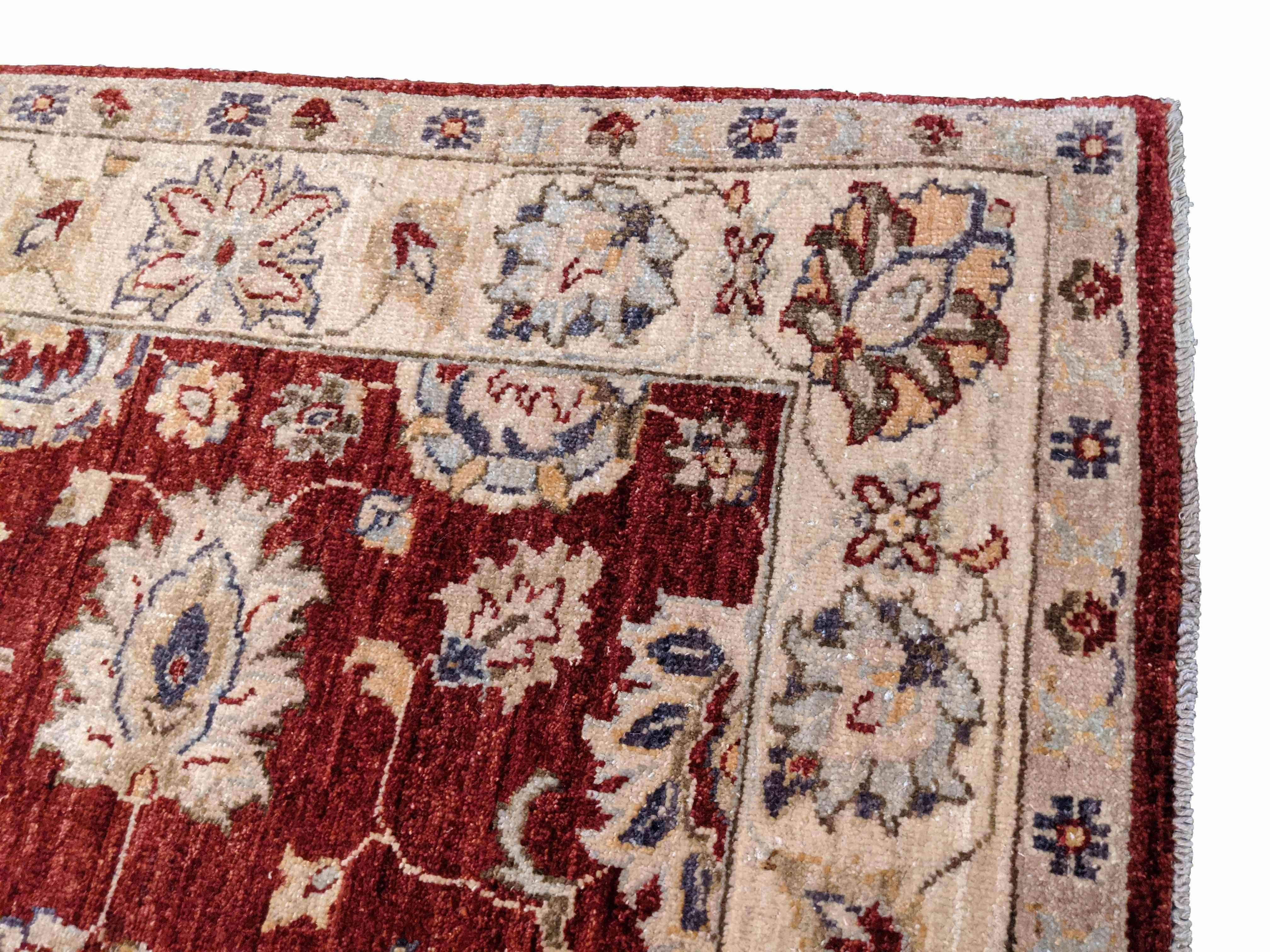 167 x 124 cm Ziegler Natural dye Antique Beige Rug - Rugmaster
