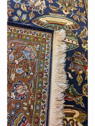 169 x 110 cm Qum Traditional Grey Rug - Rugoutlet