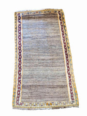 170 x 100 cm Persian Gabbeh Tribal Grey Rug - Rugoutlet