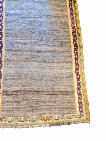 170 x 100 cm Persian Gabbeh Tribal Grey Rug - Rugoutlet