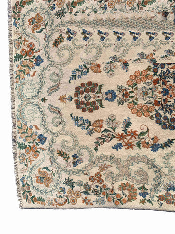 170 x 107 cm Kashan Traditional Beige Rug - Rugoutlet