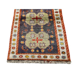 170 x 108 cm Persian tribal Qashqai Tribal Tan Rug - Rugmaster