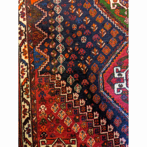 170 x 112 cm Qashqai Traditional Red Rug - Rugoutlet