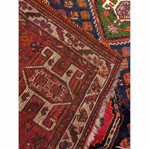 170 x 112 cm Qashqai Traditional Red Rug - Rugoutlet