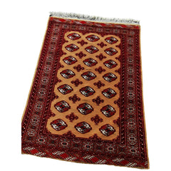 170 x 122 cm Turkoman Tribal Red Rug - Rugmaster