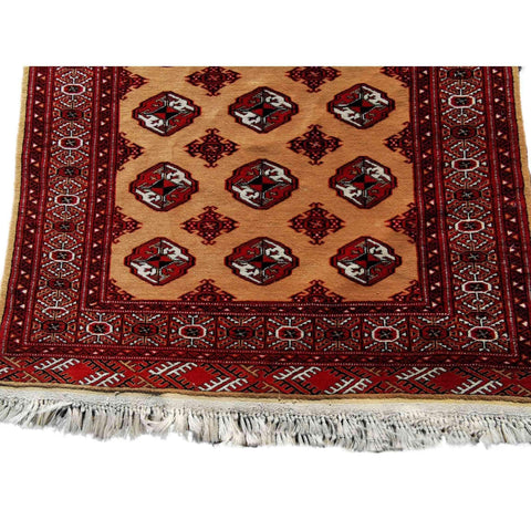 170 x 122 cm Turkoman Tribal Red Rug - Rugmaster