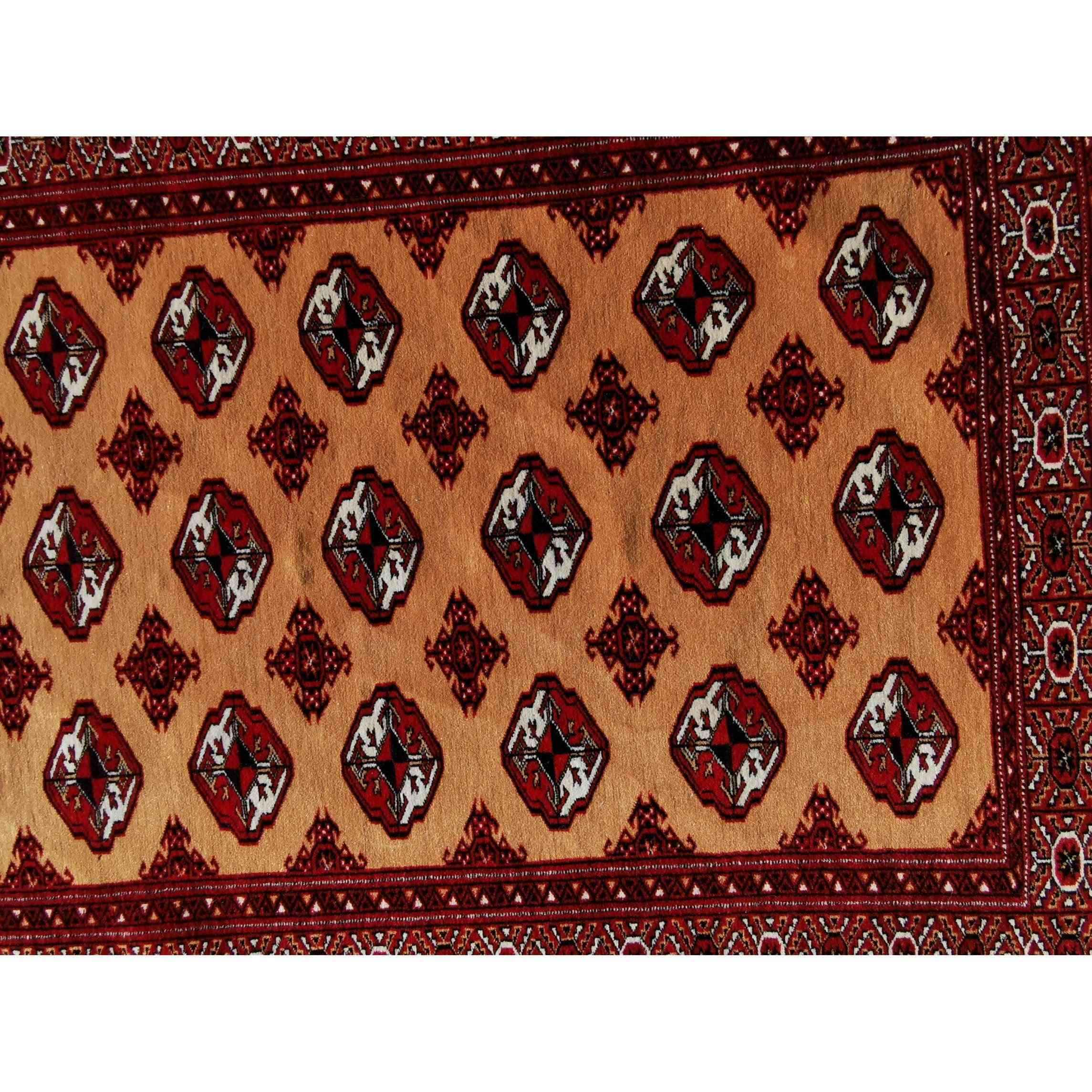 170 x 122 cm Turkoman Tribal Red Rug - Rugmaster