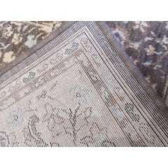 170 x 123 cm Powerloom Kashan Traditional Tan Rug - Rugoutlet