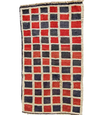 172 x 102 cm Gabbeh Persian Tribal Beige Rug - Rugoutlet