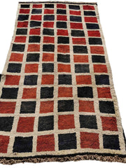 172 x 102 cm Gabbeh Persian Tribal Beige Rug - Rugoutlet