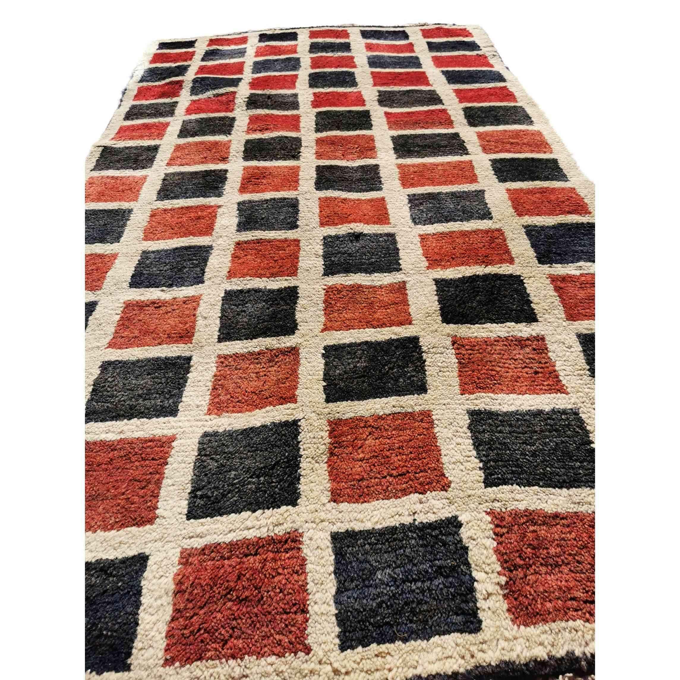172 x 102 cm Gabbeh Persian Tribal Beige Rug - Rugmaster