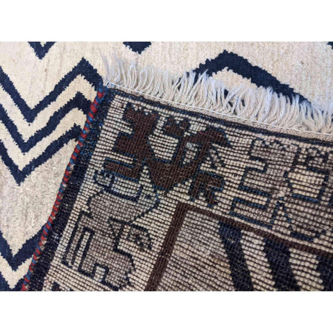 172 x 108 cm Qashqai Persian Tribal Grey Rug - Rugmaster