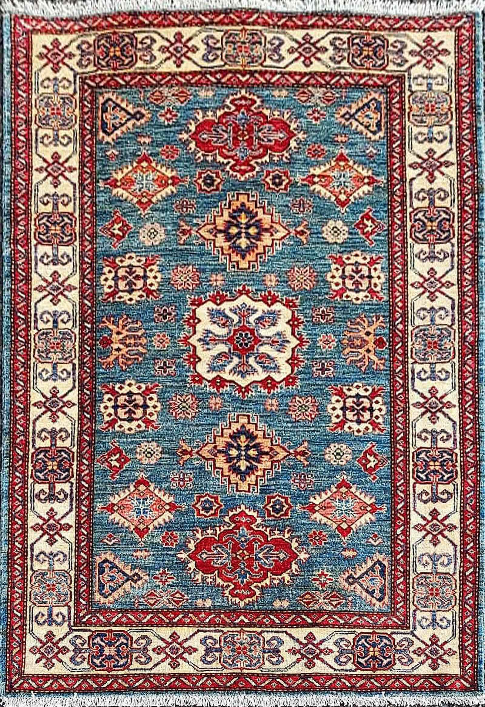 172 x 125 cm kazak Traditional Red Rug - Rugmaster