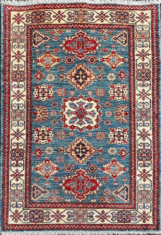 172 x 125 cm kazak Traditional Red Rug - Rugoutlet