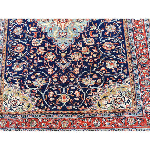 172 x 135 cm Persian Sarouq Traditional Purple Rug - Rugmaster