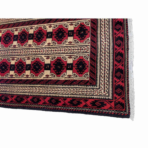 173 x 100 cm Persian Baluch Tribal Red Rug - Rugoutlet