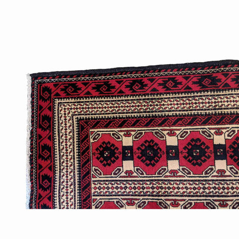 173 x 100 cm Persian Baluch Tribal Red Rug - Rugoutlet