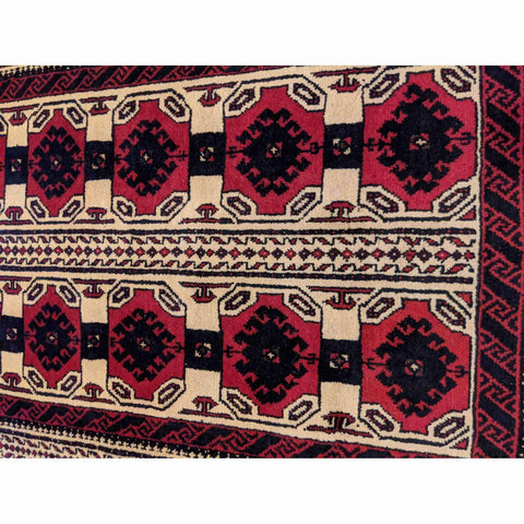 173 x 100 cm Persian Baluch Tribal Red Rug - Rugoutlet