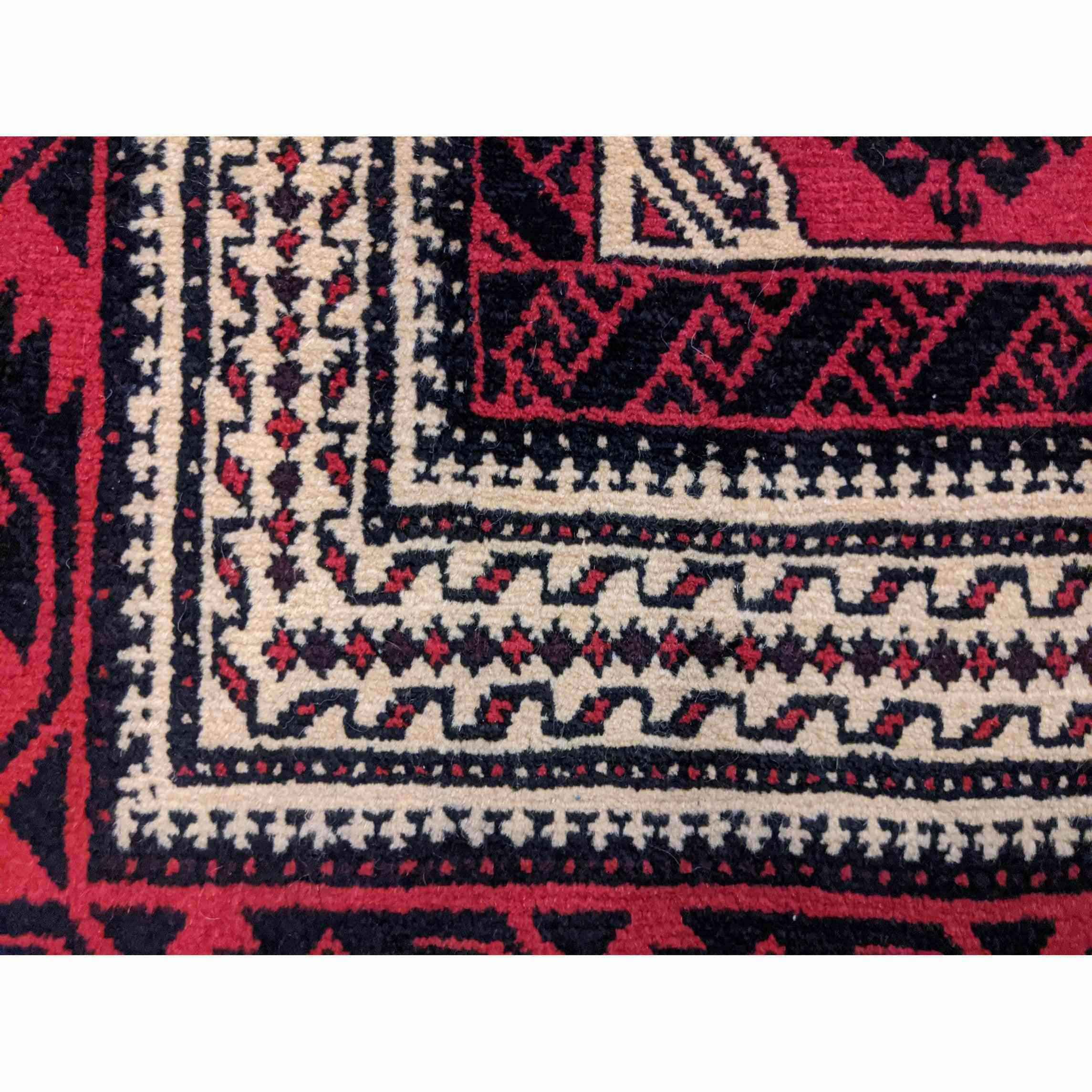 173 x 100 cm Persian Baluch Tribal Red Rug - Rugmaster