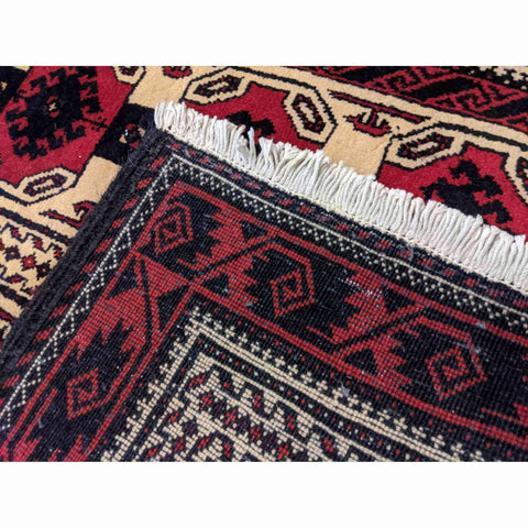 173 x 100 cm Persian Baluch Tribal Red Rug - Rugoutlet
