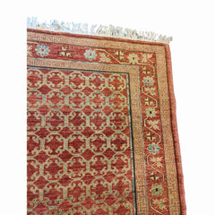 173 x 125 cm Natural Dye Brown Rug - Rugoutlet