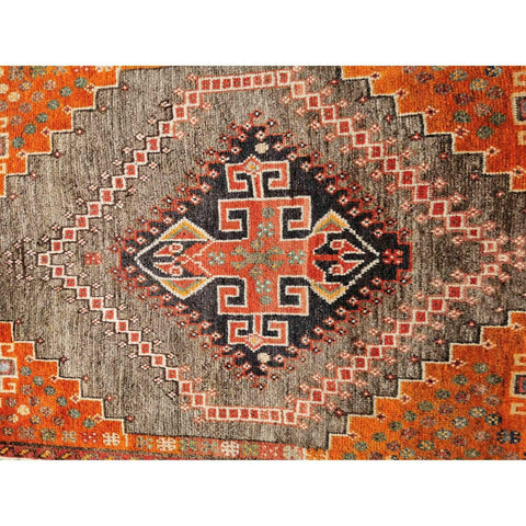 174 x 110 cm Persian Qashqai Persian Tribal Orange Rug - Rugmaster
