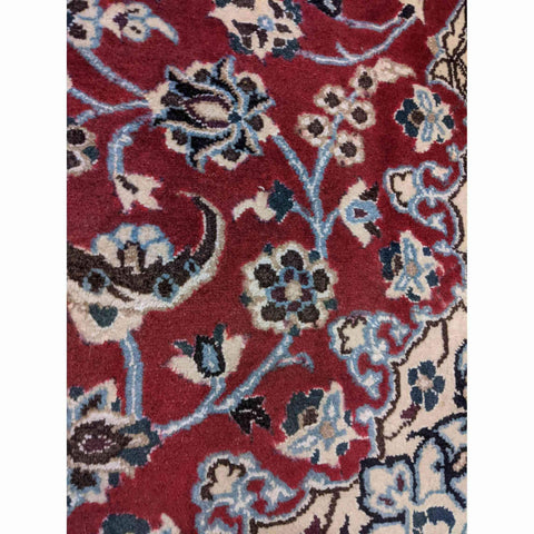 174 x 114 cm Persian Nain Traditional Magenta Rug - Rugoutlet