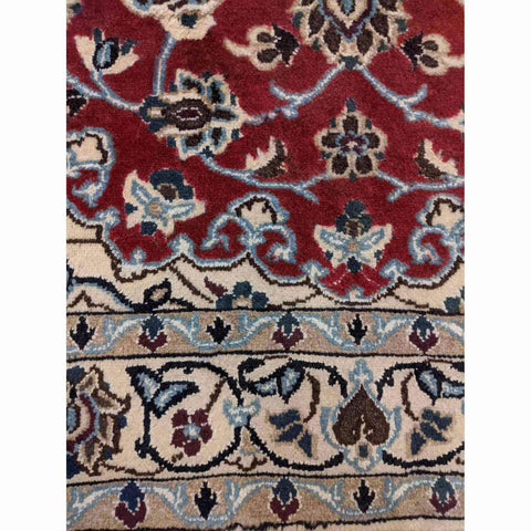 174 x 114 cm Persian Nain Traditional Magenta Rug - Rugoutlet