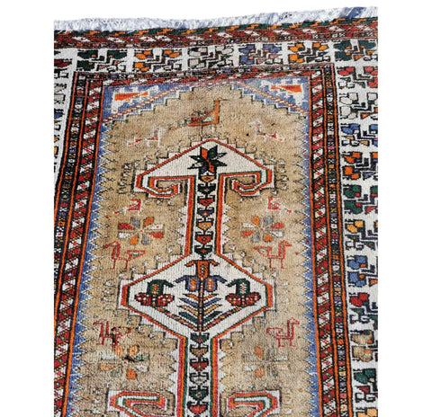 174 x 95 cm Persian tribal Baluch Tribal Brown Rug - Rugoutlet